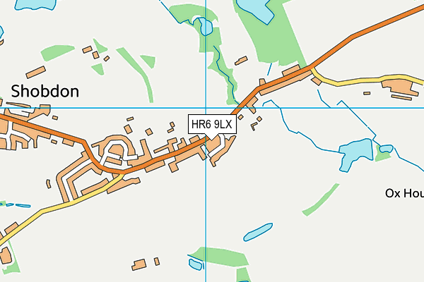 Shobdon Primary School map (HR6 9LX) - OS VectorMap District (Ordnance Survey)