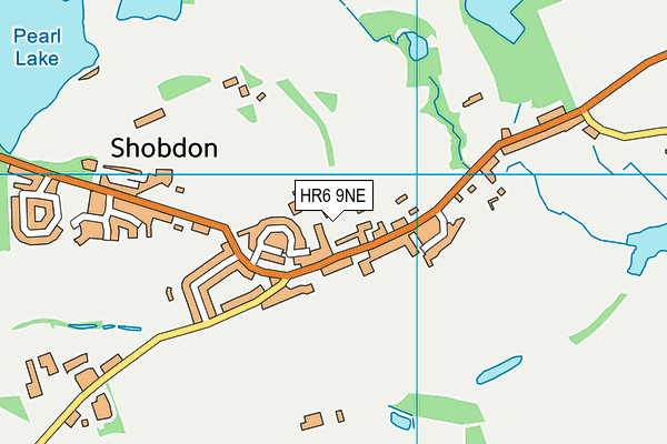 HR6 9NE map - OS VectorMap District (Ordnance Survey)