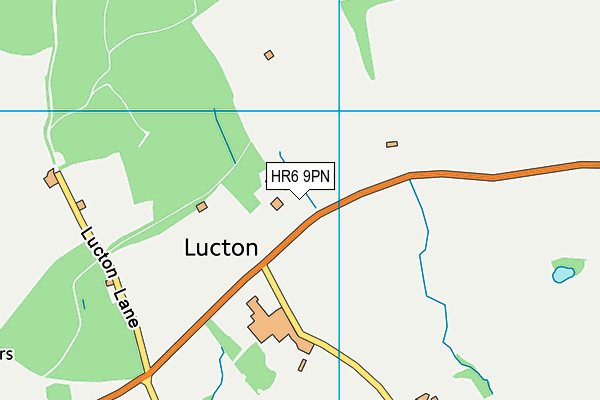 Lucton School map (HR6 9PN) - OS VectorMap District (Ordnance Survey)