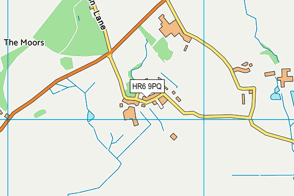 HR6 9PQ map - OS VectorMap District (Ordnance Survey)