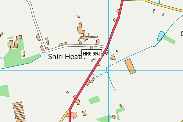 HR6 9RJ map - OS VectorMap District (Ordnance Survey)