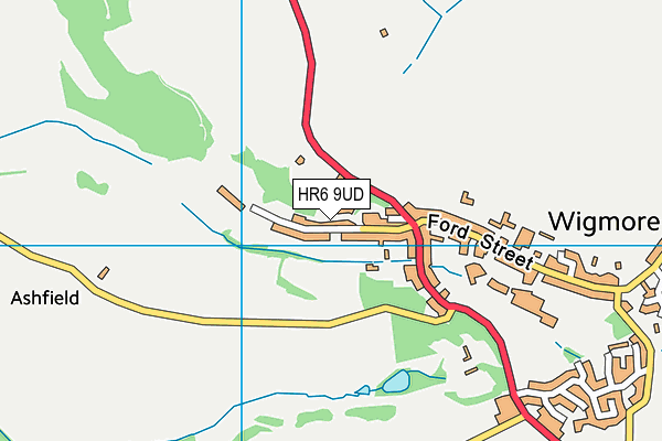 HR6 9UD map - OS VectorMap District (Ordnance Survey)