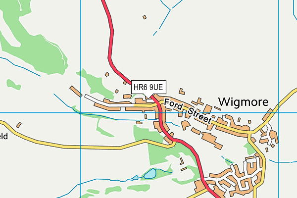 HR6 9UE map - OS VectorMap District (Ordnance Survey)