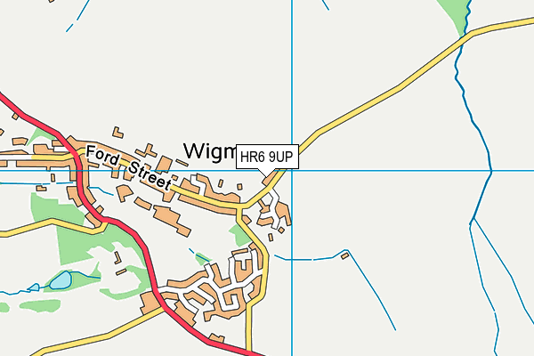 HR6 9UP map - OS VectorMap District (Ordnance Survey)