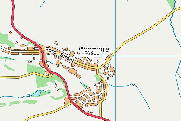 HR6 9UU map - OS VectorMap District (Ordnance Survey)