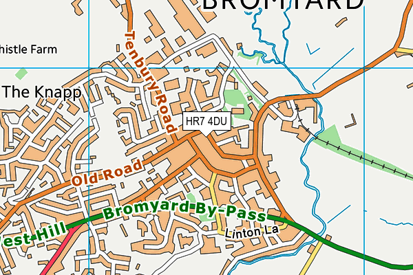 Map of BROMYARD ART STUDIOS C.I.C. at district scale
