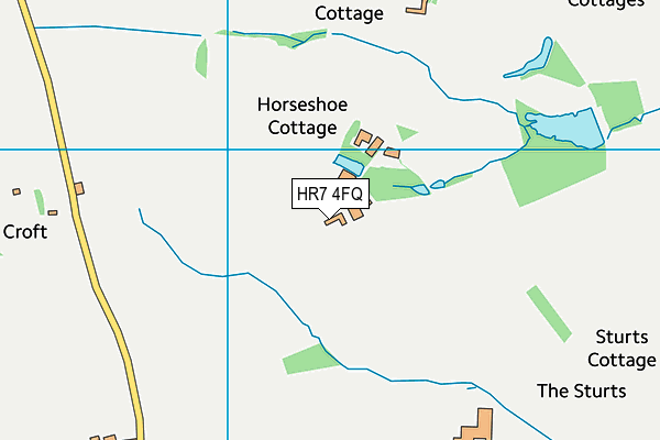 HR7 4FQ map - OS VectorMap District (Ordnance Survey)