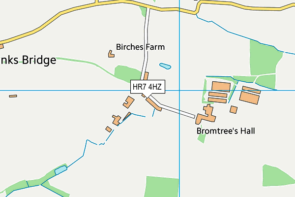HR7 4HZ map - OS VectorMap District (Ordnance Survey)