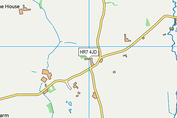 HR7 4JD map - OS VectorMap District (Ordnance Survey)