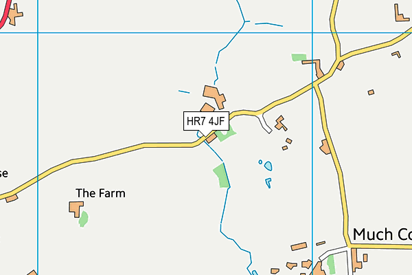 HR7 4JF map - OS VectorMap District (Ordnance Survey)