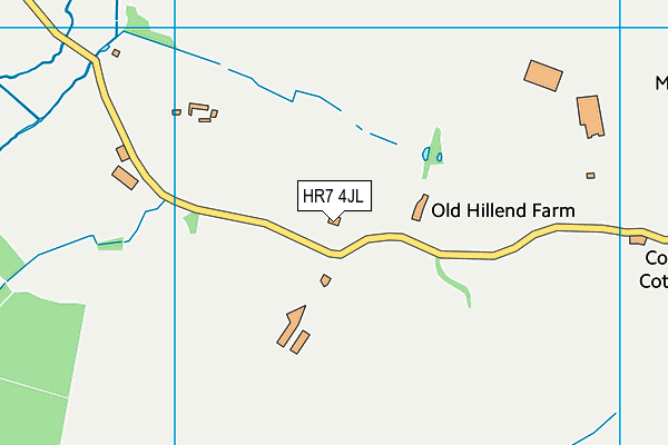 HR7 4JL map - OS VectorMap District (Ordnance Survey)