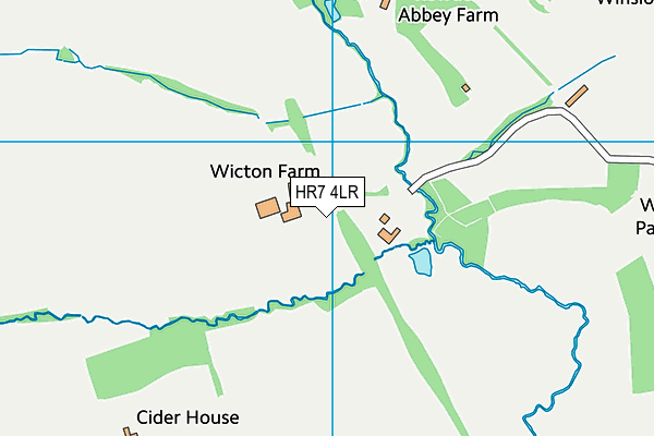 HR7 4LR map - OS VectorMap District (Ordnance Survey)