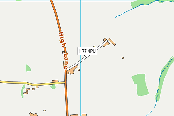 HR7 4PU map - OS VectorMap District (Ordnance Survey)