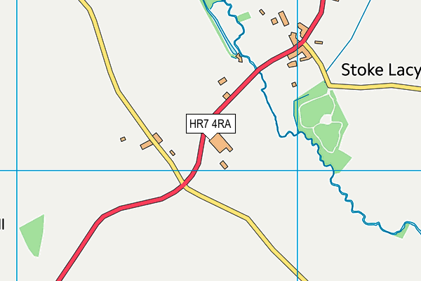 HR7 4RA map - OS VectorMap District (Ordnance Survey)