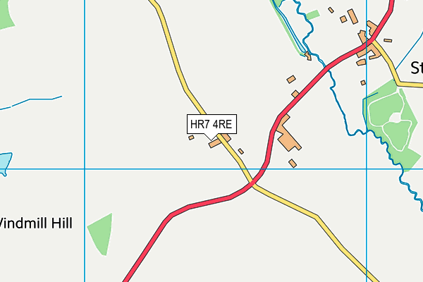 HR7 4RE map - OS VectorMap District (Ordnance Survey)