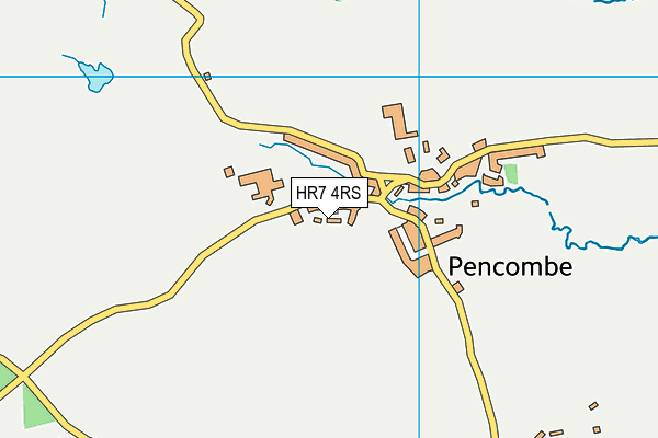 HR7 4RS map - OS VectorMap District (Ordnance Survey)