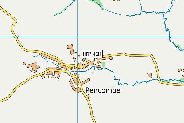 Pencombe CofE Primary School map (HR7 4SH) - OS VectorMap District (Ordnance Survey)