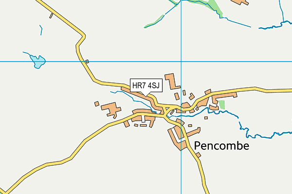 HR7 4SJ map - OS VectorMap District (Ordnance Survey)