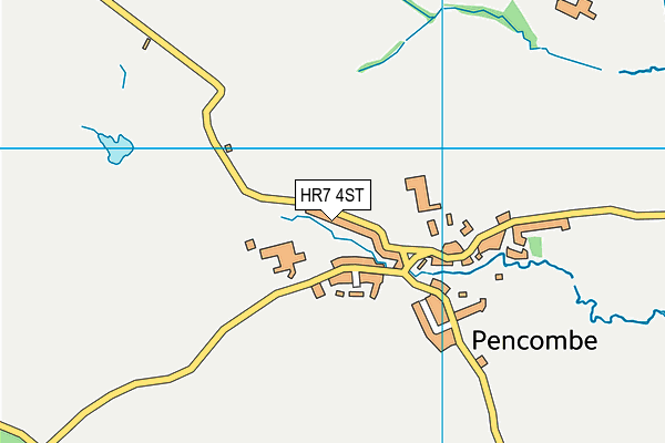 HR7 4ST map - OS VectorMap District (Ordnance Survey)