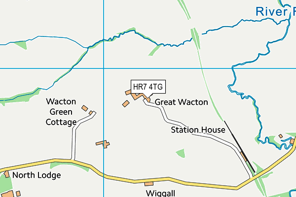 HR7 4TG map - OS VectorMap District (Ordnance Survey)