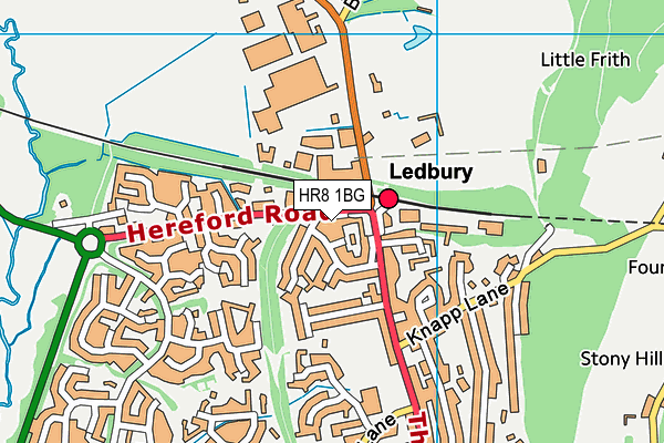 HR8 1BG map - OS VectorMap District (Ordnance Survey)