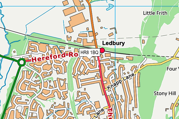 HR8 1BQ map - OS VectorMap District (Ordnance Survey)