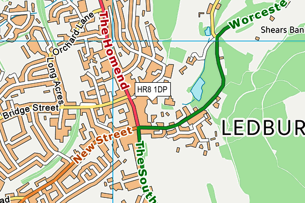 HR8 1DP map - OS VectorMap District (Ordnance Survey)