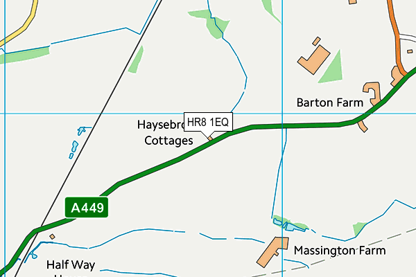 HR8 1EQ map - OS VectorMap District (Ordnance Survey)