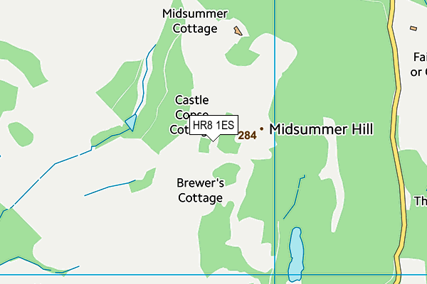 HR8 1ES map - OS VectorMap District (Ordnance Survey)