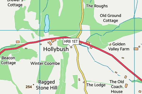 HR8 1ET map - OS VectorMap District (Ordnance Survey)