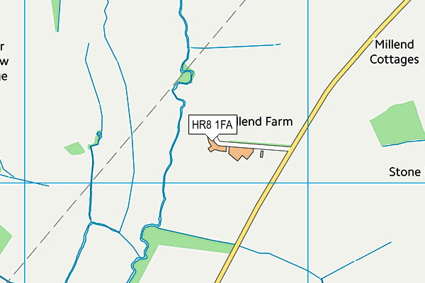 HR8 1FA map - OS VectorMap District (Ordnance Survey)