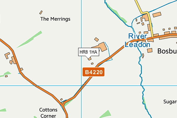 HR8 1HA map - OS VectorMap District (Ordnance Survey)