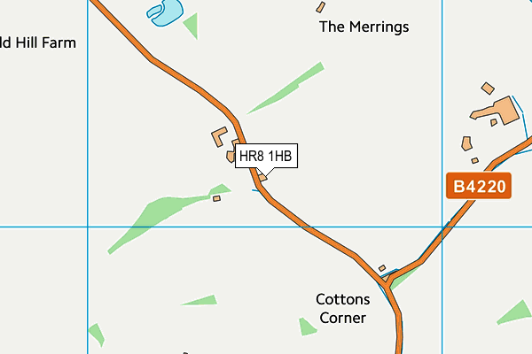 HR8 1HB map - OS VectorMap District (Ordnance Survey)