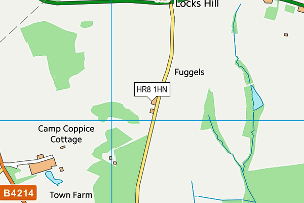 HR8 1HN map - OS VectorMap District (Ordnance Survey)