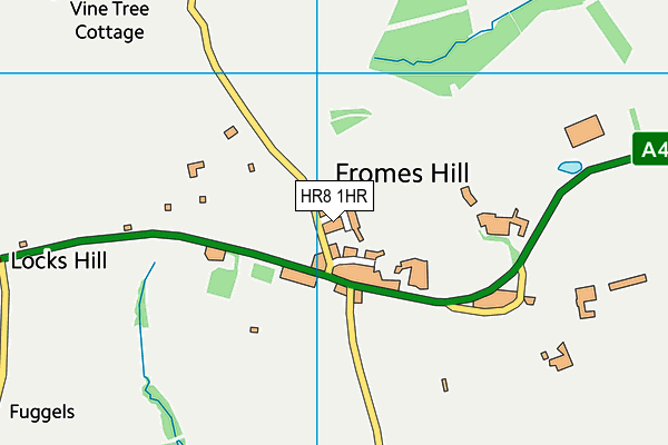 HR8 1HR map - OS VectorMap District (Ordnance Survey)