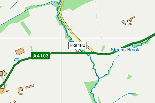 HR8 1HU map - OS VectorMap District (Ordnance Survey)