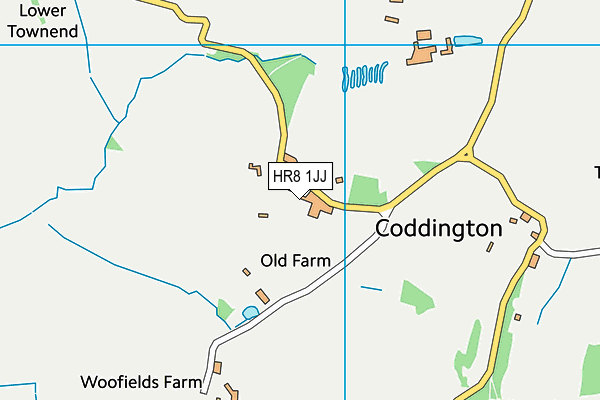 HR8 1JJ map - OS VectorMap District (Ordnance Survey)