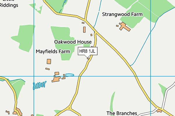 Coddington Court School (Closed) map (HR8 1JL) - OS VectorMap District (Ordnance Survey)