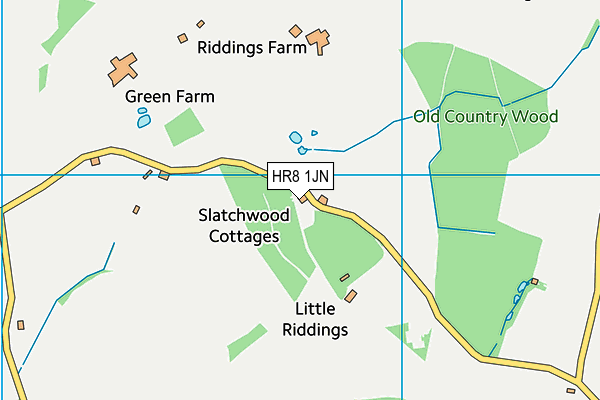 HR8 1JN map - OS VectorMap District (Ordnance Survey)