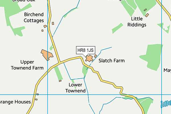 HR8 1JS map - OS VectorMap District (Ordnance Survey)