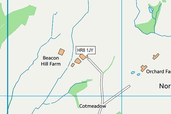 HR8 1JY map - OS VectorMap District (Ordnance Survey)