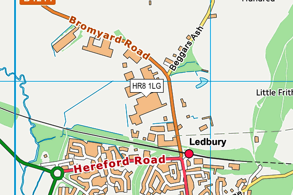 Map of THE LEDBURY CIDER AND JUICE CO. LIMITED at district scale