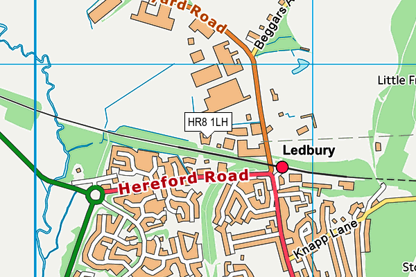 HR8 1LH map - OS VectorMap District (Ordnance Survey)