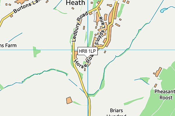 HR8 1LP map - OS VectorMap District (Ordnance Survey)