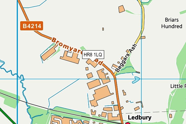 HR8 1LQ map - OS VectorMap District (Ordnance Survey)