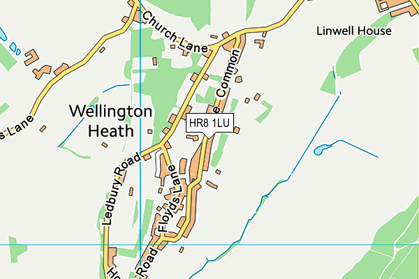 HR8 1LU map - OS VectorMap District (Ordnance Survey)