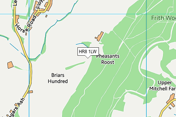 HR8 1LW map - OS VectorMap District (Ordnance Survey)