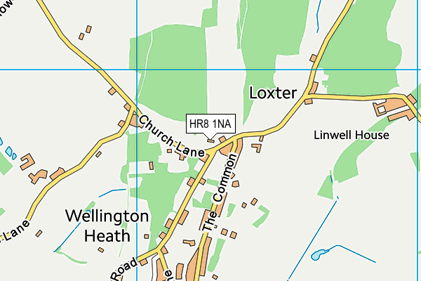 HR8 1NA map - OS VectorMap District (Ordnance Survey)