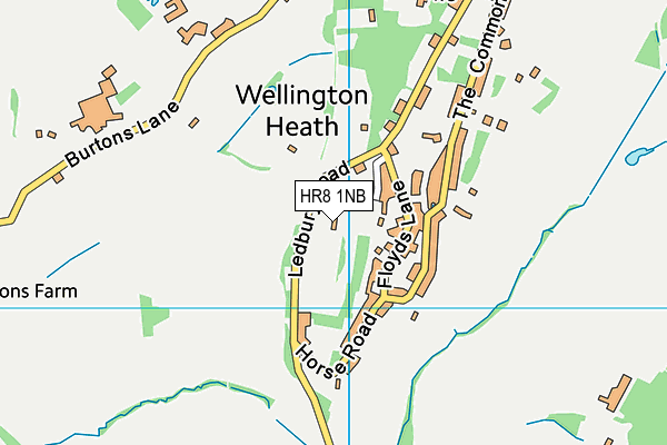 HR8 1NB map - OS VectorMap District (Ordnance Survey)