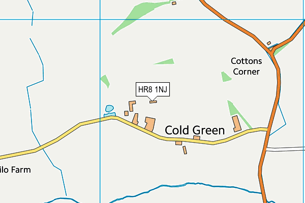 HR8 1NJ map - OS VectorMap District (Ordnance Survey)